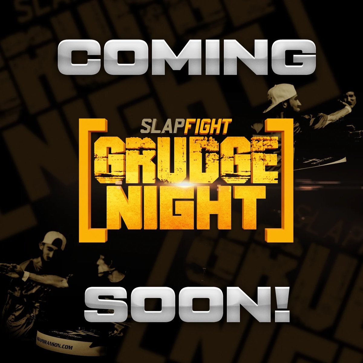 Promotional poster for SlapFight Grudge Night event